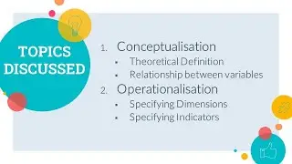 Lecture 5: Conceptualisation and Operationalisation