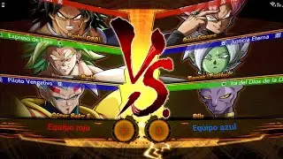 Broly(DBS) y Broly y S&uacute;per Baby 2 Vs Goku Oscuro y Zamas(Fusi&oacute;n) y Bills Dragon Ball Fighterz