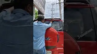 mahindra tuv 300 rear spoiler install #kanchicardecors