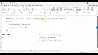 Chapter 4 Problem 26 CFIN7 Excel