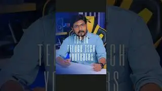 Top 10 Telugu Tech Youtubers 🥰 & Subscribers 😎 || #ytshorts #youtube