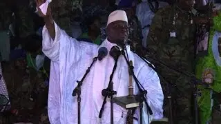 Gambia president warns against post-poll demonstrations