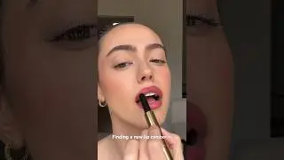 Lip combos make me happy ✨ hourglass lip liner in silhouette and volumizing glossy balm in wish
