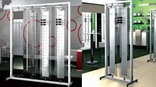 Floor Top Optical Displays, by CNS Frame Displays (Framedisplays.com)