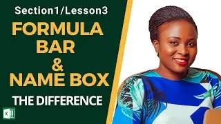 👉FORMULA BAR & NAME BOX - THE DIFFERENCE!