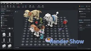 Lego set: Creator3in1:31137-1 in Bricklink Studio (Render Show)
