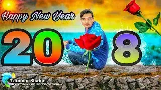 Happy New year 2018 photo editing | Picsart manipulation tutorial