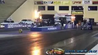 TOP OUTLAW CHALLENGE FUNNY CARS vs DRAGSTERS vs ALTERED SYDNEY DRAGWAY 21.6.2014