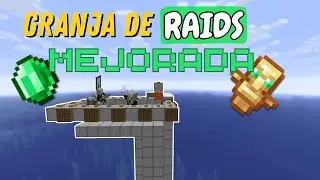 GRANJA de RAIDS (totéms y esmeraldas) MEJORADA Minecraft JAVA 1.21