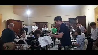 Jerman Band visiting by English Band and concert
