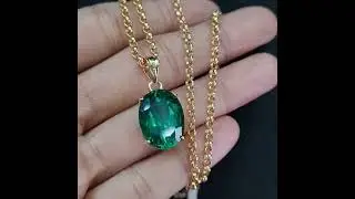 7.3grams 14k gold 8.0cts emerald 20