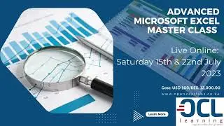 Advanced Microsoft Excel Training Live Online