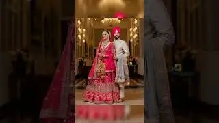 Punjabi wedding couple dress unique Punjabi wedding lehenga and sherwani #2023 #beautifulbride