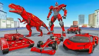 Tank Robot Car Game 2020 &ndash; Robot Dinosaur Games #3 - Android Gameplay FHD