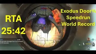 (2nd Place) Exodus Door% Solo Speedrun WORLD RECORD! LRT (25:37) - Full Post Commentary - CoD Ghosts