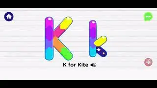 🔠 Letter K Tracing & Mini Games - ABC Games Tracing & Phonics Walkthrough