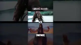 Captain Jack Sparrow Running in Fortnite VS Original #shorts #fortnite