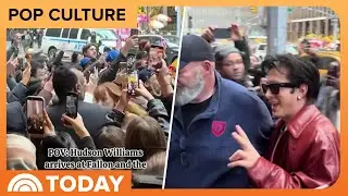 &lsquo;Heated Rivalry&rsquo; Star Hudson Williams Swarmed by Fans at 30 Rock