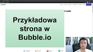 Przykładowa strona w Bubble.io