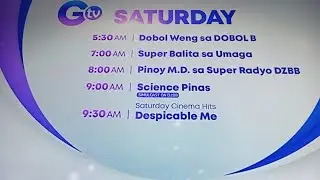 GTV philippines schedule March 29 2025
