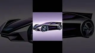 Futuristic car digital artwork - generative ai