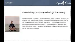 【2021-CVPR】 | OpenMMLab Tutorial  Speaker：Wenwei Zhang（Ph.D.NTU）