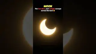 Massive Solar Eclipse 2026! The Sky Will Go Dark 😱☠️ #Space #Sun