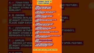Storing These Foods Wrong | Kitchen & Health Tips #foodie #healthyliving #healthylifestyle