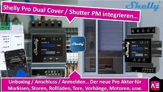 Shelly Pro Dual Cover / Storen / Jalousien Steuern: Anschluss, Anmeldung, Unboxing