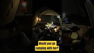 Would you go camping with her? #camping #dating #getupradio