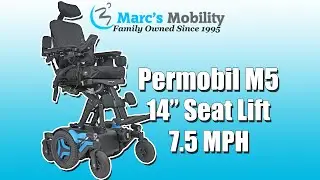 Permobil M5 - Fast Rehab Power Chair with 14