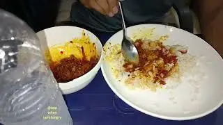 Rice and pepper Sauce Mukbang