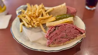 The REAL Smoked Meat Sandwich! Reuben's Deli and Steakhouse Review!!