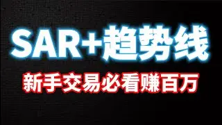 SAR3.0 EP.6🔥SAR抛物线+趋势线🔥！新手必看交易策略！组合搭配提高胜率！多空行情持续套利！ #比特币 #以太坊 #交易 #rsi #macd #sar #smc #聪明钱 #btcusd