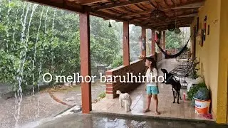 O som chuva e o sossego da roça:Minha rotina simples na chácara!