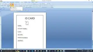 Perfact photo adjustment in Mail Merge | #mswordinhindi #computereducation