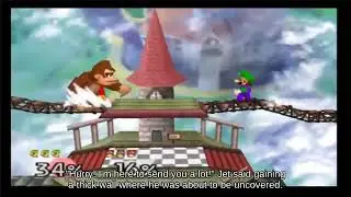 SSBM Down Tilt Banjo-Kazooie near Gaur Plain attacks with Timer