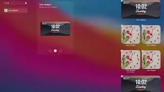 How to add Multiple Color Widgets to macOS Big Sur.