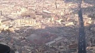 Spectacular gas blast hits central Paris apartment block