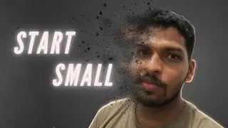 You just start small&hellip; and that&rsquo;s enough. (Tamil)👌