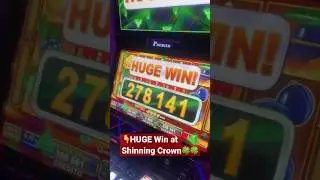 👇HUGE Win at Shinning Crown🍀🍀 #slots #shorts
