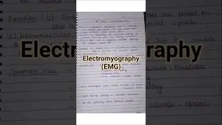 EMG notes#viral#medical#emg#electromyography#handwrittennotes#shortnotes#education#bpt#nursing#mbbs