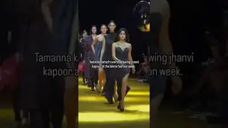 Tamanna Katoch ATE Jhanvi Kapoor up at the Rahul Mishra show! ✨