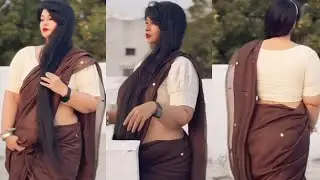 Brown Saree Glamour | Trendy Saree Fashion Show | Koi Hai Exclusive #saree #fashion