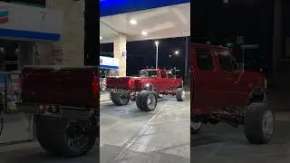 OBS Ford F350 Squarebody Lifted Dually Red Candy Paint 🍭#obsford #obs #fordf350 #dually #squarebody