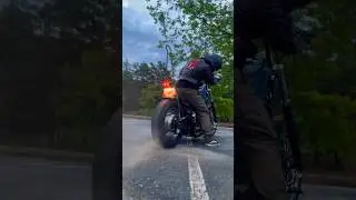 My cousin burning rubber with his Honda Shadow #motorcycles
