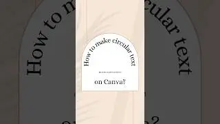 Add circular text to your Canva design - say goodbye to boring fonts #shorts #canvadesigns101