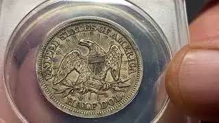 An 1853 seated liberty half &ldquo;arrows and rays&rdquo;