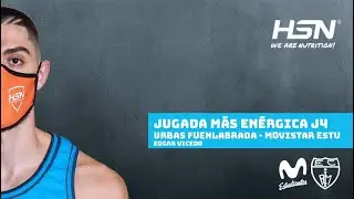 Jugada m&aacute;s en&eacute;rgica HSN en Movistar Estudiantes: Edgar Vicedo a aro pasado