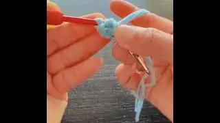 Crochet Hook Cast on Key Ring#Short
